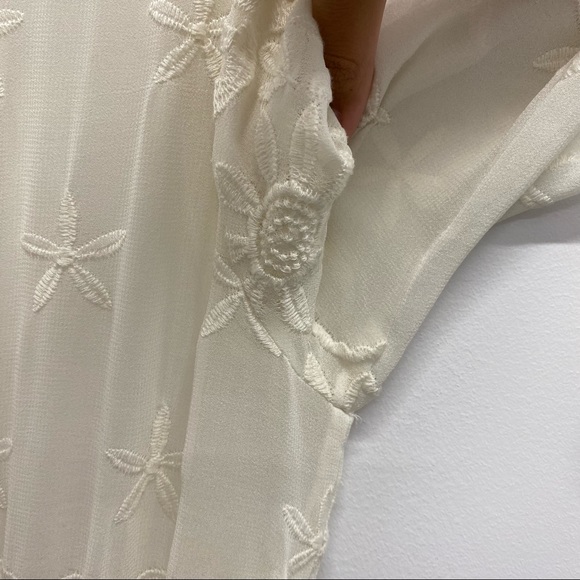 VINTAGE WEDDING/ SUMMER DRESS/ ENGAGEMENT MODEM LONG SLEEVE LACE / SIZS MEDIUM - Picture 9 of 16